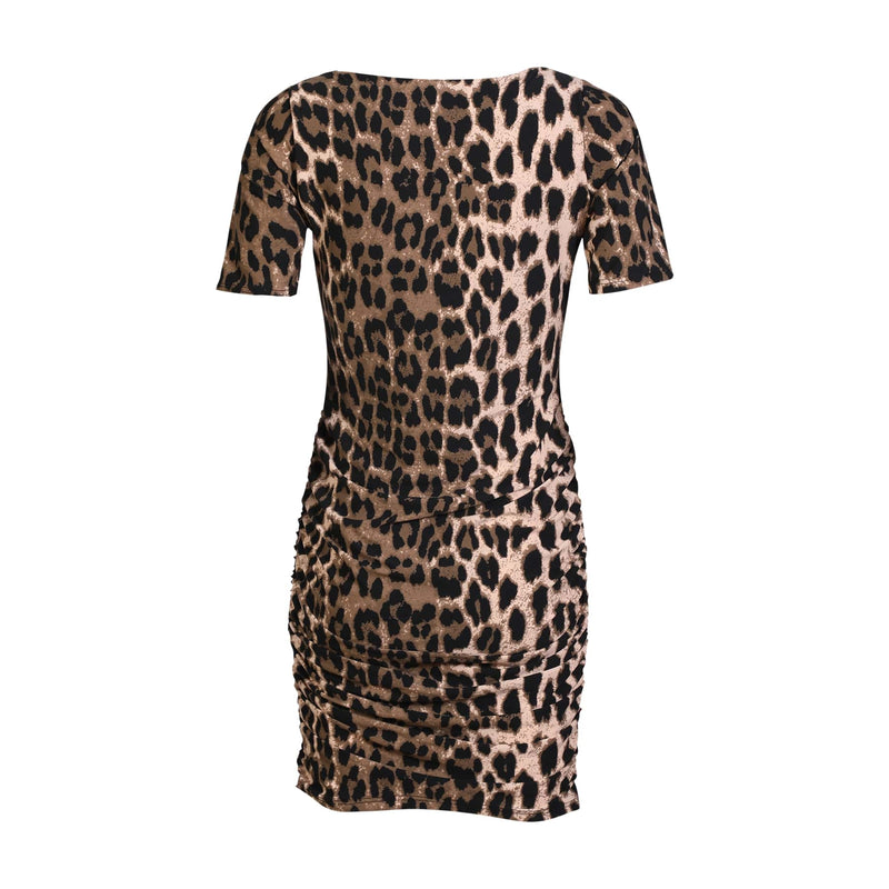 ALMA-SS-TURN-DRESS - BIG LUX LEO FOSSIL
