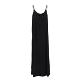 ALMA-LONG-STRAP-DRESS - BLACK