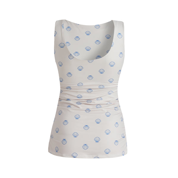 ALMA-TURN-TOP - IVORY COBOLT SHELL