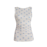 ALMA-TURN-TOP - IVORY COBOLT SHELL