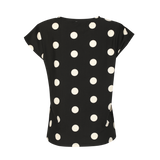 ALMA-U-TSHIRT - BLACK BIG DOT
