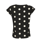 ALMA-U-TSHIRT - BLACK BIG DOT