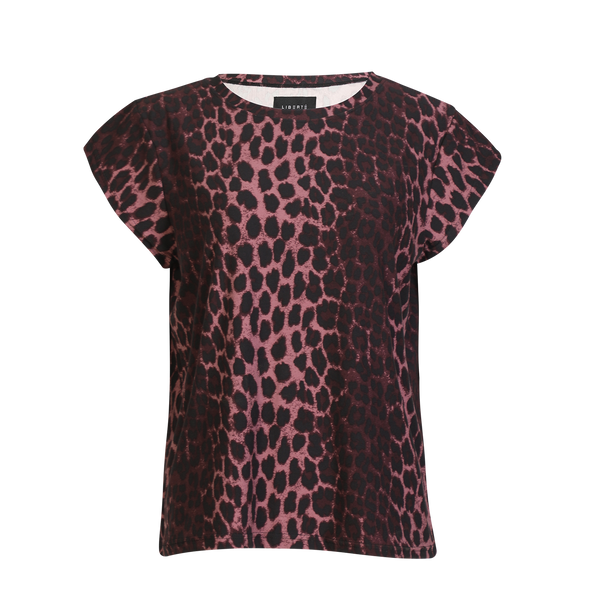 ALMA-U-TSHIRT - BORDEAUX LUX LEO