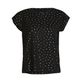 ALMA-U-TSHIRT - BLACK GOLD HEART
