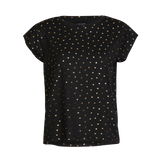 ALMA-U-TSHIRT - BLACK GOLD HEART