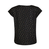 ALMA-U-TSHIRT - BLACK GOLD HEART