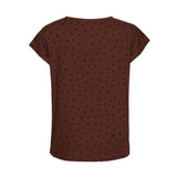 ALMA-U-TSHIRT - BROWN BLACK HEART