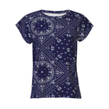 ALMA-U-TSHIRT - BLUE SCARF