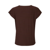 ALMA-U-TSHIRT - ESPRESSO STRIPE