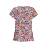 ALMA-U-TSHIRT - PINK PAISLEY