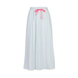 ALMA-LOOSE-SKIRT - L. BLUE CREME SMALL STRIPE
