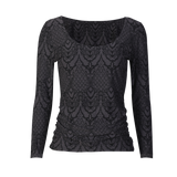 ALMA-LS-TURN-TOP - DARK GREY LALA