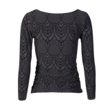 ALMA-LS-TURN-TOP - DARK GREY LALA