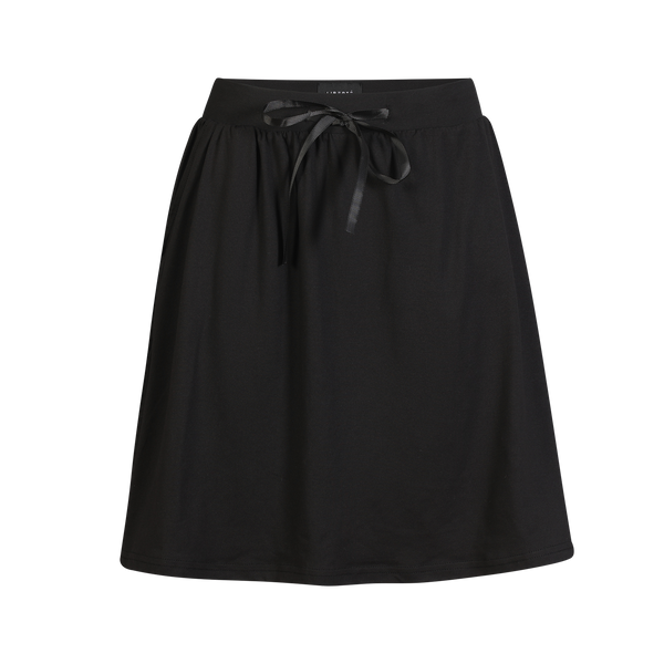 ALMA-SHORT-LOOSE-SKIRT - BLACK