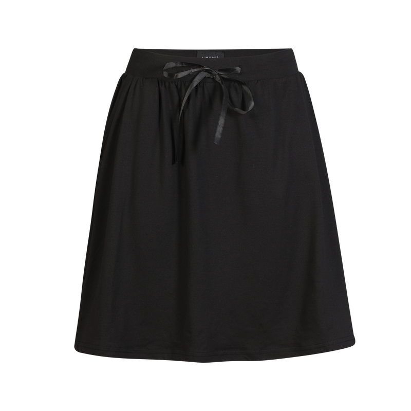 ALMA-SHORT-LOOSE-SKIRT - BLACK