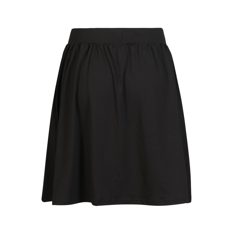 ALMA-SHORT-LOOSE-SKIRT - BLACK