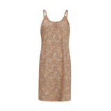ALMA-SHORT-STRAP-DRESS - SAND PAISLEY
