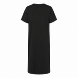 ALMA-VNECK-TSHIRT-DRESS - BLACK