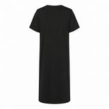 ALMA-VNECK-TSHIRT-DRESS - BLACK