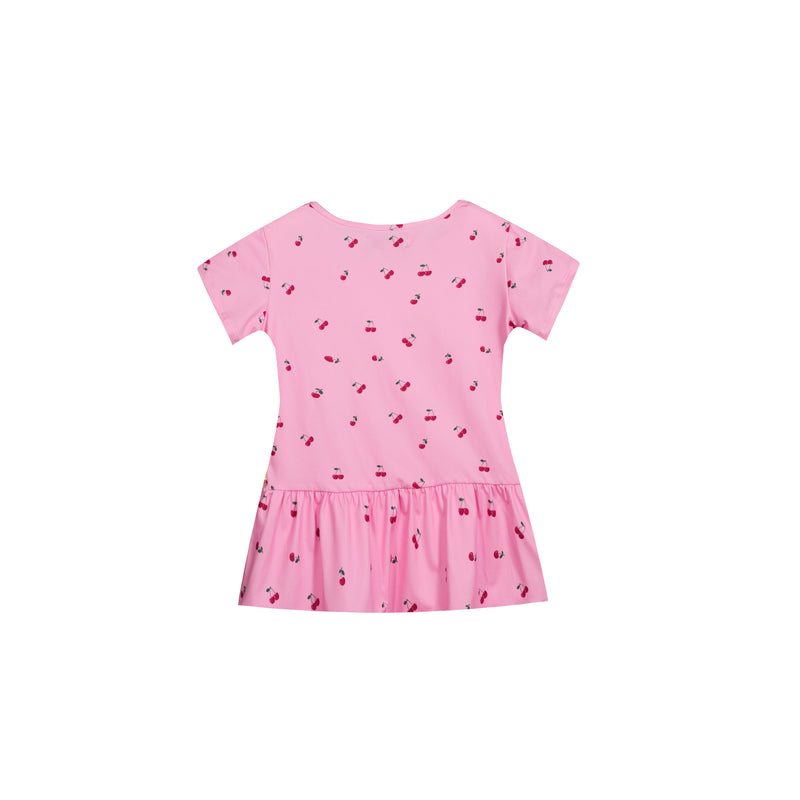 ALMA-FRILL-T-SHIRT (KIDS) - PINK CHERRY