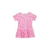 ALMA-FRILL-T-SHIRT (KIDS) - PINK PURPLE FLOWER