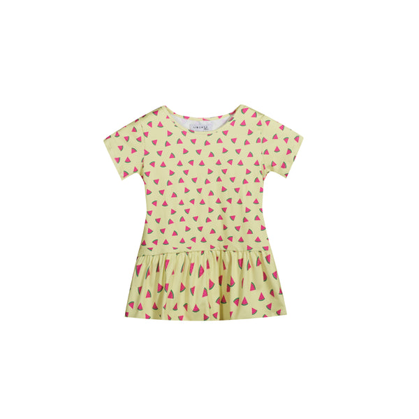 ALMA-FRILL-T-SHIRT (KIDS) - YELLOW WATERMELON