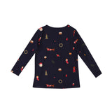 ALMA-LS-TSHIRT-KIDS - DOG NAVY
