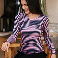 NAVY PINK STRIPE
