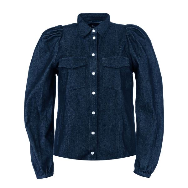 ASTA-LS-SHIRT - DARK BLUE DENIM