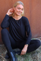 ALMA-LEGGING - BLACK BLACK SIMILI