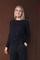 ALMA-LS-TWIST-TOP - BLACK BLACK SIMILI