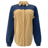 ASTA CORDUROY JACKET - BLUE DENIM SAND
