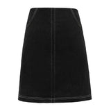 ASTA-MINI-SKIRT - BLACK DENIM