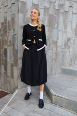 CHANI CARDIGAN - BLACK CREME