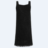 COCO DRESS - Grey Black