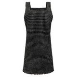 COCO DRESS - Grey Black