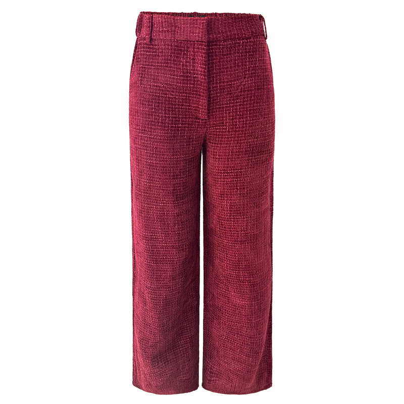 COCO WIDE PANTS - BORDEAUX