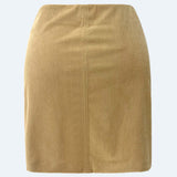 CORDUROY MINI SKIRT - SAND