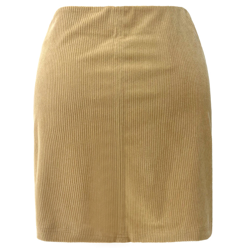 CORDUROY MINI SKIRT - SAND