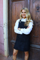 COCO DRESS - Grey Black