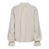 FINE LS BLOUSE - CREME