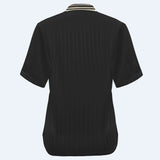 FELIA-SS-TSHIRT - BLACK SIMILI