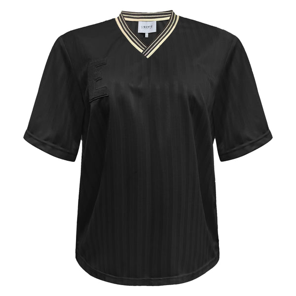 FELIA-SS-TSHIRT - BLACK SIMILI