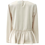 FIE LS FRILL BLOUSE - CHAMPAGNE