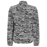 FLORA LS BLOUSE - ZEBRA