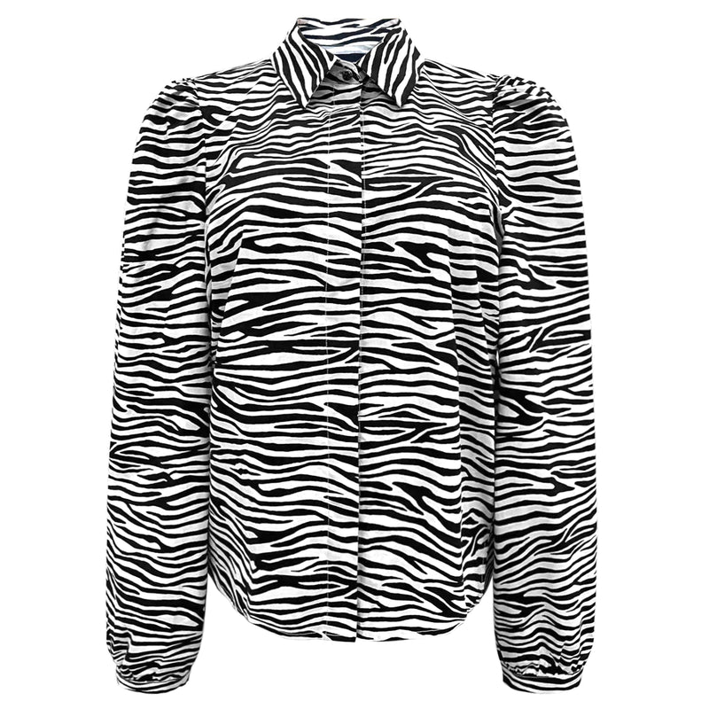 FLORA-LS-BLOUSE - ZEBRA