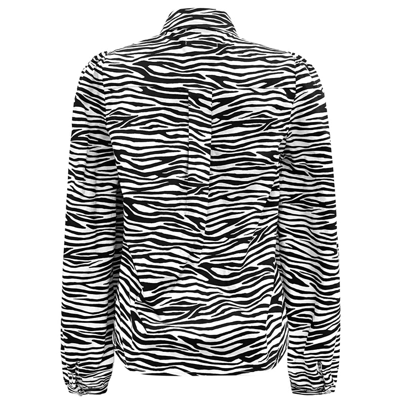 FLORA-LS-BLOUSE - ZEBRA