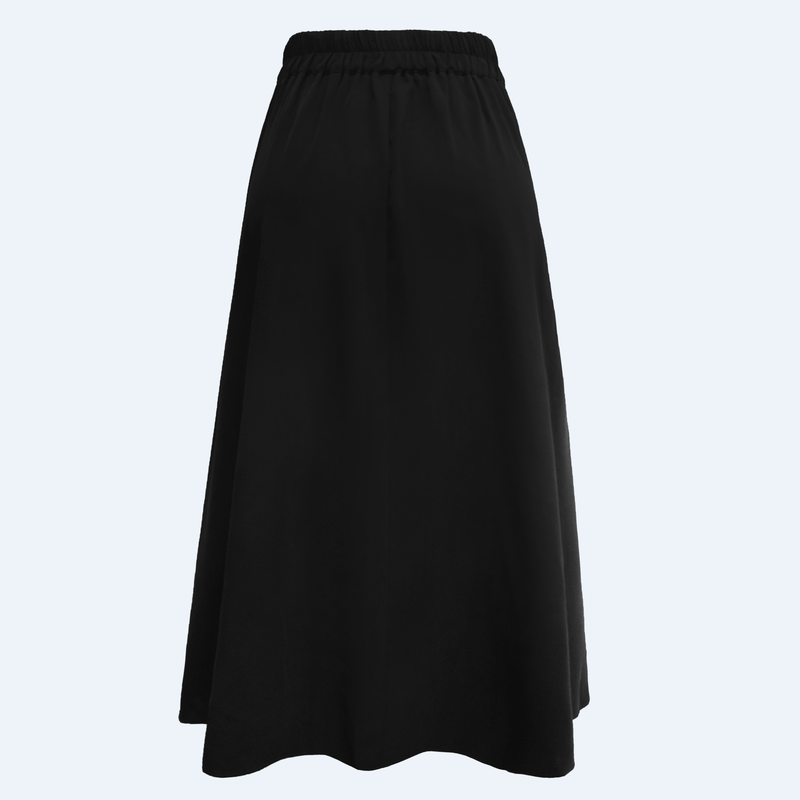 FREDE-LONG-SKIRT - BLACK