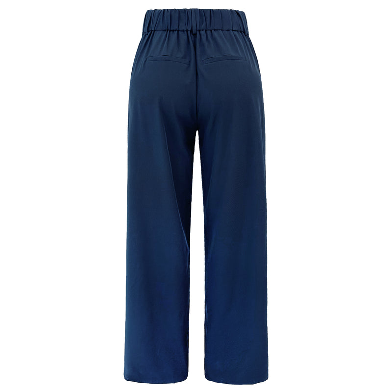 FREDE WIDE PANTS - NAVY