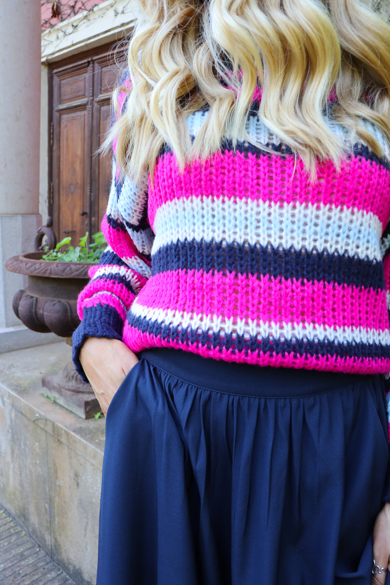 FREDE LONG SKIRT - NAVY